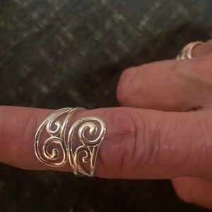 Adjustable SS ring very delicate but bold as well